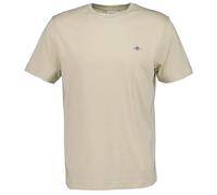 GANT Camiseta Reg Shield SS, Silky Beige, S para Hombre
