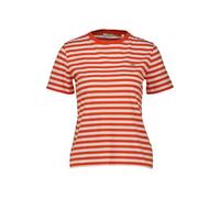 GANT Camiseta Reg Striped Shield SS para Mujer, Marled Red, M