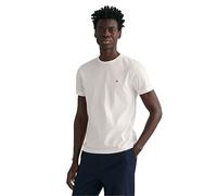 GANT Camiseta Slim Shield SS para Hombre, Blanco, S