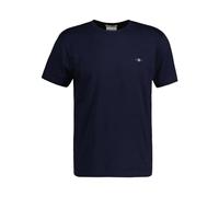 GANT Camiseta Slim Shield SS para Hombre, Color Azul, Azul Noche, XXL