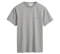 GANT Camiseta Slim Shield SS para Hombre, Color Gris Jaspeado, estándar, Gris, XXL