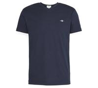 GANT Camiseta Slim Shield V-Neck para Hombre, Color Azul, Azul Noche, M