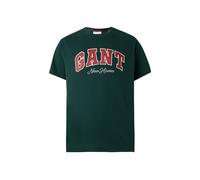 GANT Camiseta verde oscuro / rojo / blanco L EUR