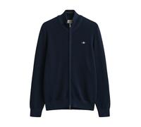 GANT Micro Textured Cotton Zip Cardigan XXL Azul