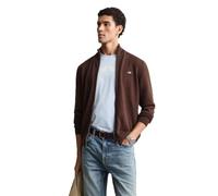 GANT Cárdigan Casual de algodón con Cremallera Suéter, Plumped Red, L para Hombre