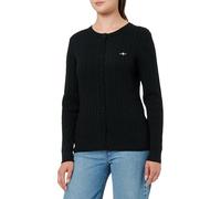 GANT Cárdigan elástico de algodón para Mujer, Negro, S