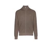 GANT Micro Textured Cotton Zip Cardigan XXL Marrón
