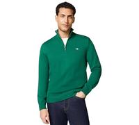 GANT Casual Cotton Half Zip Suéter pulóver, Verde Oscuro, S para Hombre