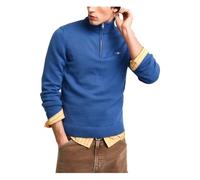GANT Casual Cotton Half Zip Suéter pulóver, Vintage Azul, S para Hombre
