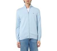 GANT Casual Cotton Zip Cardigan, Azul (Fresh Blue), XXL