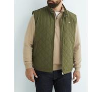 Gant Chaleco de hombre talla grande plumífero fit regular acolchado. Verde 3XL/60