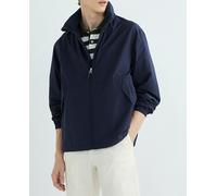 Gant Chaqueta de corte recto y cierre de cremallera. Azul marino S