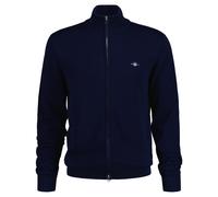 GANT Chaqueta de Punto Hombre - Informal Algodón Cremallera Punto, Cuello Alto,