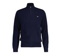 GANT Chaqueta de Punto Hombre, Lana - Extrafino Cremallera Cárdigan, Cuello Alto
