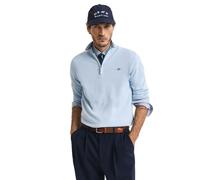 GANT Classic Cotton Half Zip Suéter, Azul (Fresh Blue), XL para Hombre