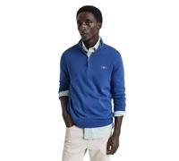 GANT Classic Cotton Half Zip Suéter, Color Azul., XL para Hombre