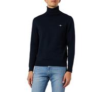 GANT Classic Cotton Rollerneck Suéter pulóver, Azul Noche, L para Hombre
