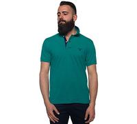 Gant Contrast Color Pique - Polo con manga corta para hombre, Verde (Kiwi), 2XL