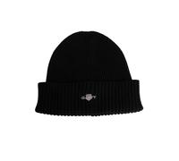 GANT Cotton Blend Logo Beanie Boina, Negro, Talla única Unisex Adulto