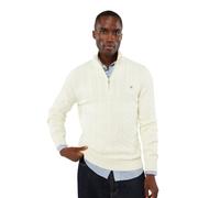 GANT Cotton Cable Half Zip Suéter pulóver Hombre (Pack de 1)