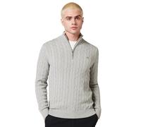GANT Cotton Cable Half Zip Suéter pulóver Hombre (Pack de 1)