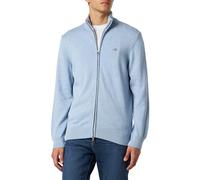 GANT Cotton Pique Zip Cardigan Suéter, Color Azul, XL para Hombre