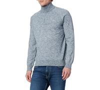 GANT Cotton Slub Half Zip Suéter pulóver, Dusty Blue Sea, L para Hombre