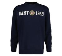 GANT Crest C-Neck, Sudadera Hombre, Evening Blue,