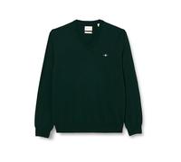 GANT CTN/Donde V-Cuello Suéter, Tartán Green, XXL para Hombre