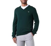 GANT Cuello en V CTN/WO, Tartán Green, M
