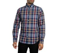 GANT de los hombres Camisa clásica regular de popelina a cuadros, Multicolor