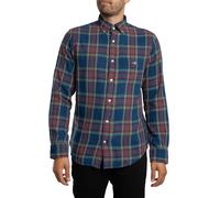 GANT de los hombres Camisa de cuadros de sarga regular, Multicolor