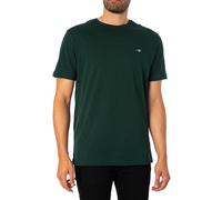 GANT Hombre Camiseta con Escudo Normal, Tartan Green, XXL