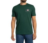 GANT de los hombres Camiseta regular con escudo del archivo, Verde