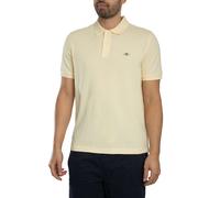 GANT de los hombres Polo de piqué con escudo regular, Amarillo