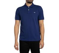 GANT de los hombres Polo de piqué con escudo regular, Azul