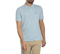 GANT de los hombres Polo de piqué con escudo regular, Azul
