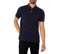GANT de los Hombres Polo Regular de piqué en Contraste, Azul, XXL