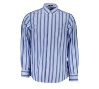 GANT Elegante camisa de manga corta para hombre, color azul claro, talla L, Azul/claro, Large
