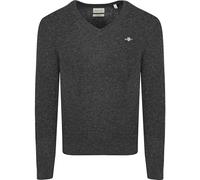 GANT Extrafina Lana de Cordero con Cuello en V Suter Pulver, Dark Navy Melange, XXL Hombres
