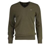 GANT Extrafina Lana de Cordero con Cuello en V Suter Pulver, Juniper Green, XL Hombres