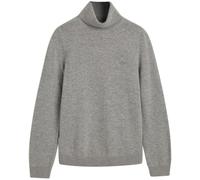 GANT Extrafina Lana de Cordero Rollneck Suéter pulóver, Gris, S para Mujer