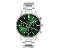 GANT G191003 Easthill Day-Date - Reloj de Pulsera para Hombre, 42 mm, Acero Inoxidable, Esfera Verde Sunray, Movimiento de Cuarzo japonés, 5 ATM