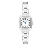 GANT G193001 Seneca Reloj de Mujer Seneca Acero Inoxidable Plata Esfera Blanca Números Romanos Movimiento de Cuarzo Japonés Cristal Mineral 3 ATM