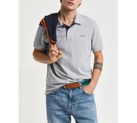 GANT Reg Contrast Pique SS Rugger Camisa de Polo, Gris, S para Hombre