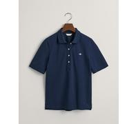 Gant Gant - Polo de mujer de algodón piqué con corte slim y logo bordado.. Azul