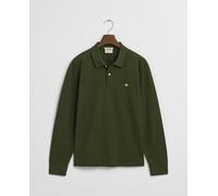 Gant Gant - Rugby de hombre en algodón con corte regular y logo bordado en el pecho.. Verde Talla XXXL