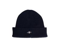 GANT Gorro con Logotipo de Mezcla de algodón, Marine, Talla única