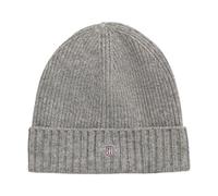GANT Gorro de Lana Shield Boina, Gris, Talla única Unisex Adulto