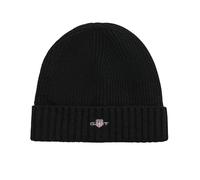 GANT Gorro de Lana Unisex, Negro, Talla única